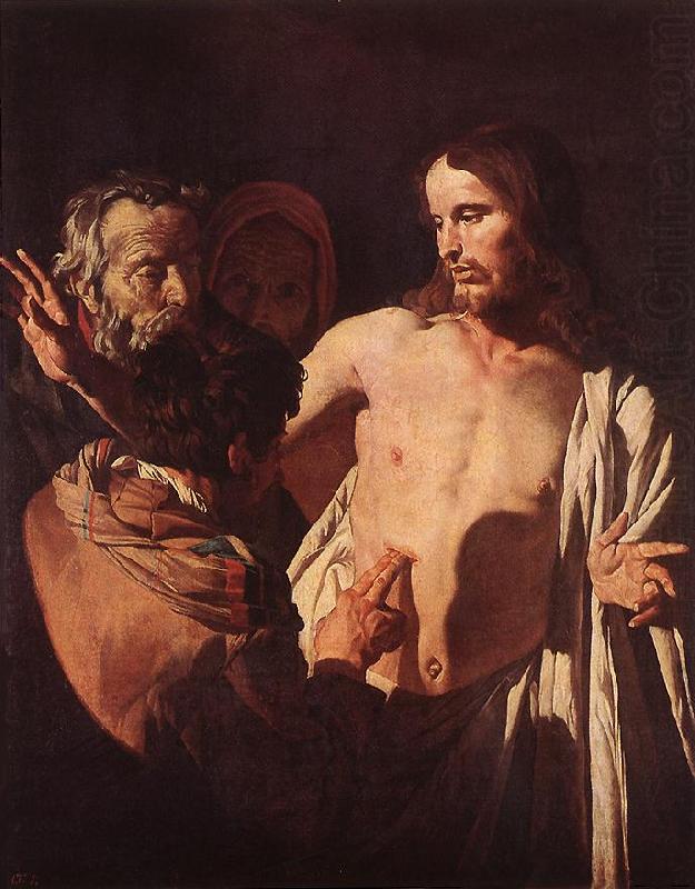 The Incredulity of St Thomas sdg, HONTHORST, Gerrit van